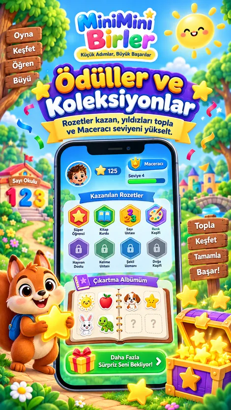 Ödüller ve koleksiyonlar ekranı